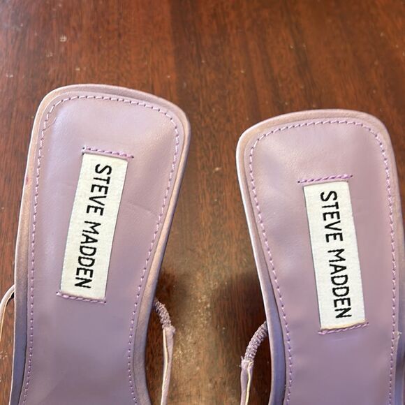 Steve Madden Aislinn heeled purple satin sandals Size 8 1/2 NWOT - Picture 4 of 9
